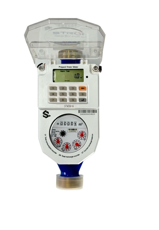 ระยะอุณหภูมิ ลบ 10 ถึง 55 องศาเซลเซียส เครื่องวัดกระแสน้ําอุตสาหกรรม รูปแบบชําระเงินล่วงหน้า การวัดกระแสน้ําสําหรับอุตสาหกรรม