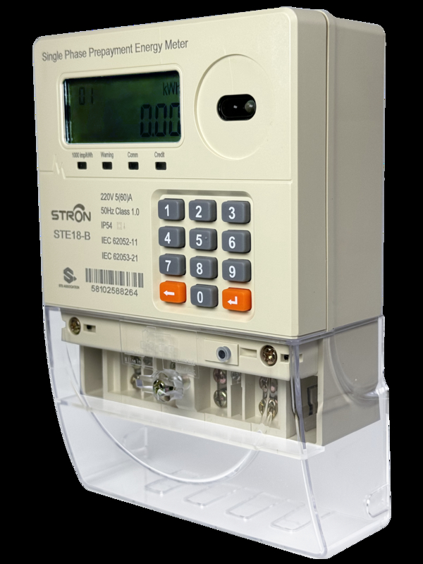 IP54 อินเทลเลนท์ มัลติแทรฟ์ / แอนติแมปเปอร์ / พาวเวอร์ลิมิต เคียปเป้ด พร้อมค่าชําระเงินก่อน เครื่องวัดไฟฟ้าระยะเดียว