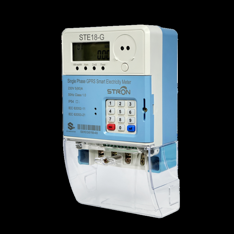 STS Prepaid Engery Meter 2G And 4G Network Compatibility Smart Prepaid Electricity Meter สําหรับแอพลิเคชั่นการวัดที่สมาร์ท ป้องกันการเข้า IP54
