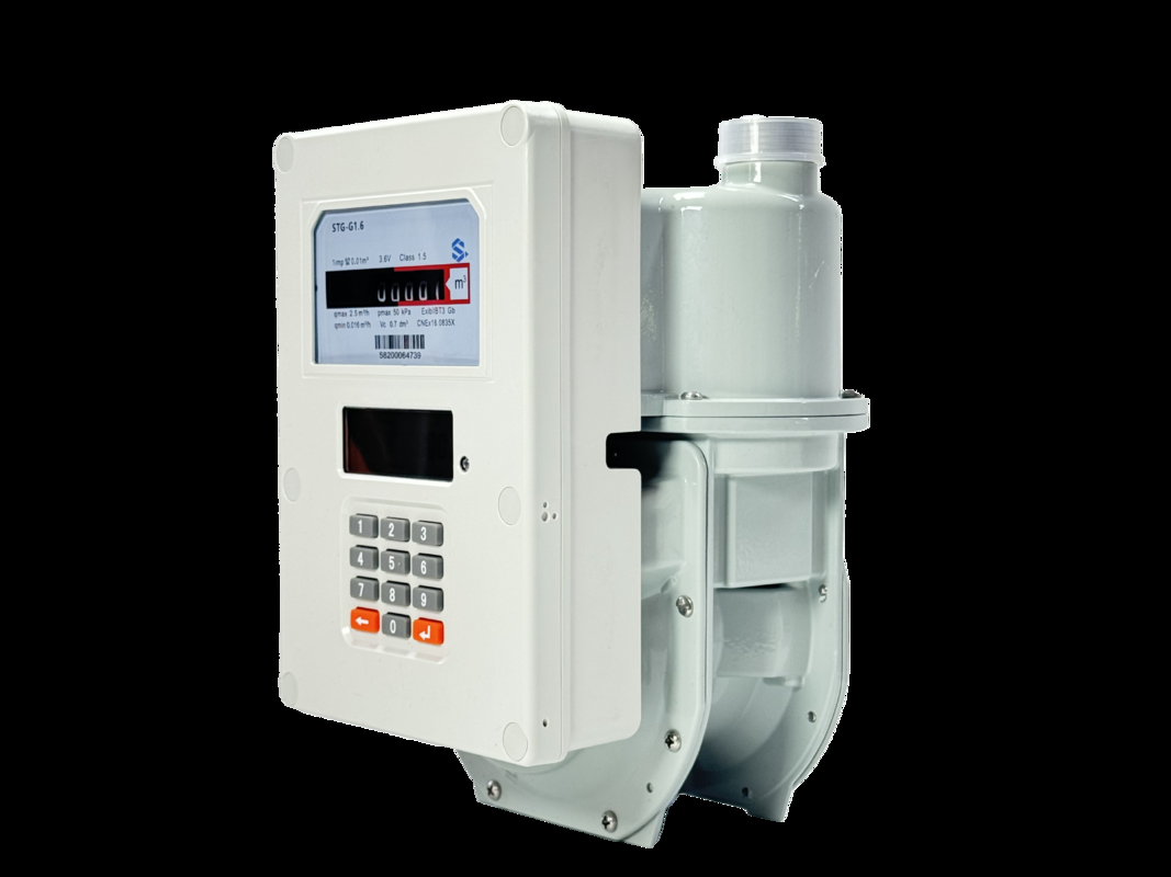 STS Certified Prepaid Gas Meter - การวัดแม่นยํา ป้องกันการปลอมแปลง การชาร์จใหม่หลายช่องสนับสนุน