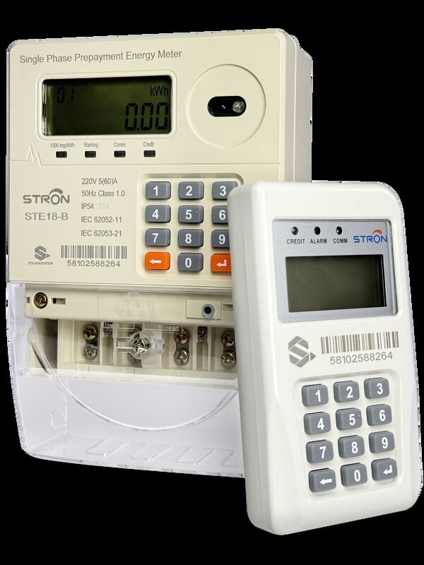 Stronpay Vending Software Enabled Smart Prepaid Electricity Meter มีความจุไม่จํากัดและความแม่นยําชั้น 1 สําหรับการใช้งาน