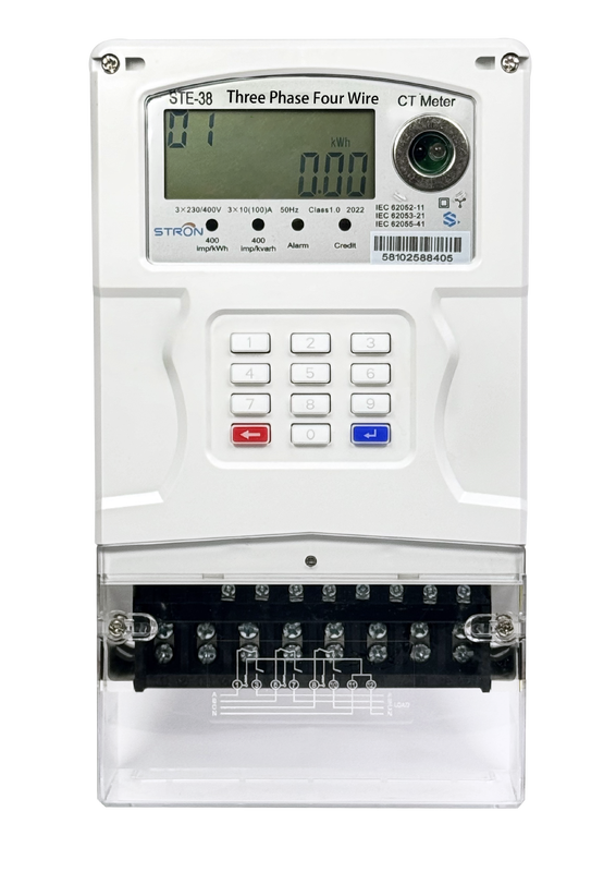 Prepayment Smart Prepaid Electricity Meter Featuring Class 1 Accuracy and Prepaid Token Type Mode Suitable for Commercial