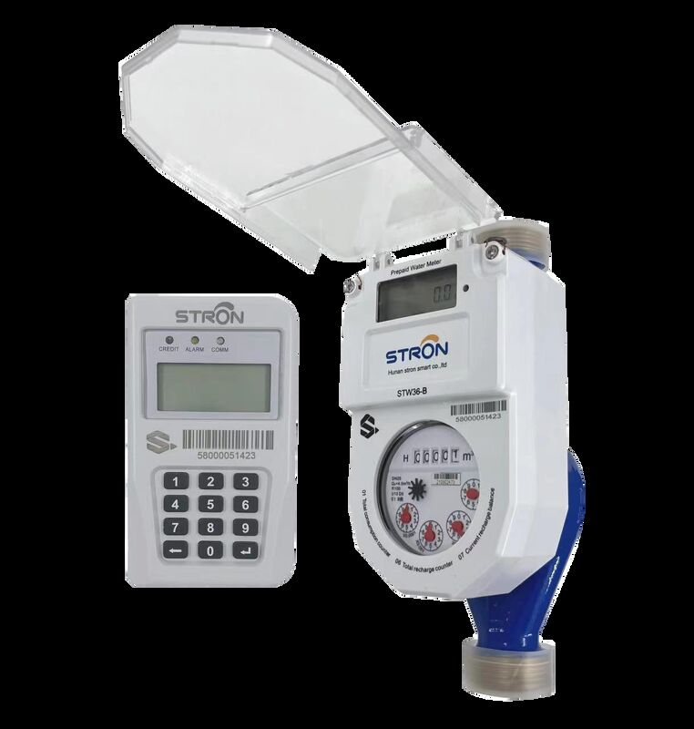 เครื่องวัดน้ําแบบชําระเงินล่วงหน้า STW36-A R100 ชั้น B เครื่องวัดน้ําแบบชําระเงินล่วงหน้าแบบหลายเจ็ท พร้อม CIU การสื่อสารของลอร่า