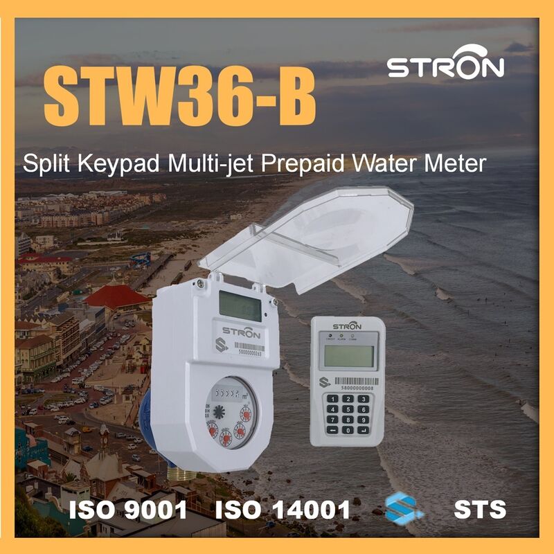 STS Integrated Keypad Smart Water Meter with IP68 Protection and DN15 Size สําหรับการวัดการไหลของน้ําที่แม่นยํา