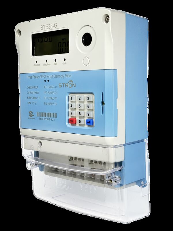Three Phase Smart Prepaid Electricity Meter Including IP54 Protection and Prepayment Option for Optimized Energy Control