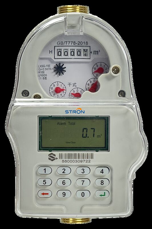 STRW240-A มิเตอร์น้ำแบบเติมเงินระบบคีย์แพด STS ขนาด DN15-DN25 ทองเหลือง IP68 อ่านค่าระยะไกลผ่าน LoRa-RF ป้องกันการงัดแงะ สำหรับน้ำใช้ในครัวเรือนและเชิงพาณิชย์