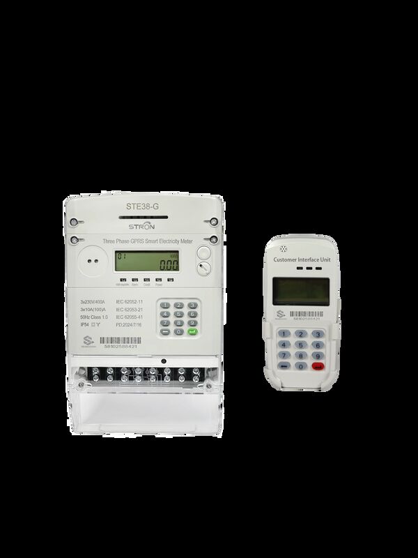 STS Split Three-Phase Prepaid Meter กับโมดูลติดตั้งบนด้วย GPRS/433MHz RF การสื่อสาร