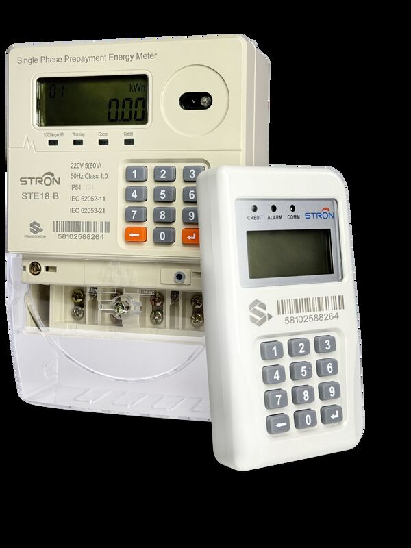 IP54 อินเทลเลนท์ มัลติแทรฟ์ / แอนติแมปเปอร์ / พาวเวอร์ลิมิต เคียปเป้ด พร้อมค่าชําระเงินก่อน เครื่องวัดไฟฟ้าระยะเดียว