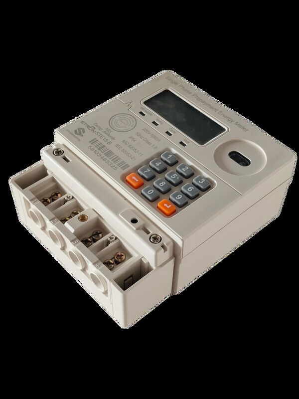 เครื่องวัดไฟฟ้าที่ชําระเงินล่วงหน้าแบบ Token แบบ Smart Prepaid Electricity Meter ที่บูรณาการด้วยความจุไม่จํากัด และ Stronpay Vending Software ที่รองรับพลังงาน