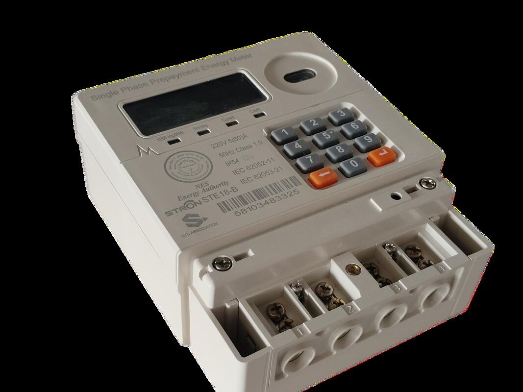เครื่องวัดไฟฟ้าที่ชําระเงินล่วงหน้าแบบ Token แบบ Smart Prepaid Electricity Meter ที่บูรณาการด้วยความจุไม่จํากัด และ Stronpay Vending Software ที่รองรับพลังงาน