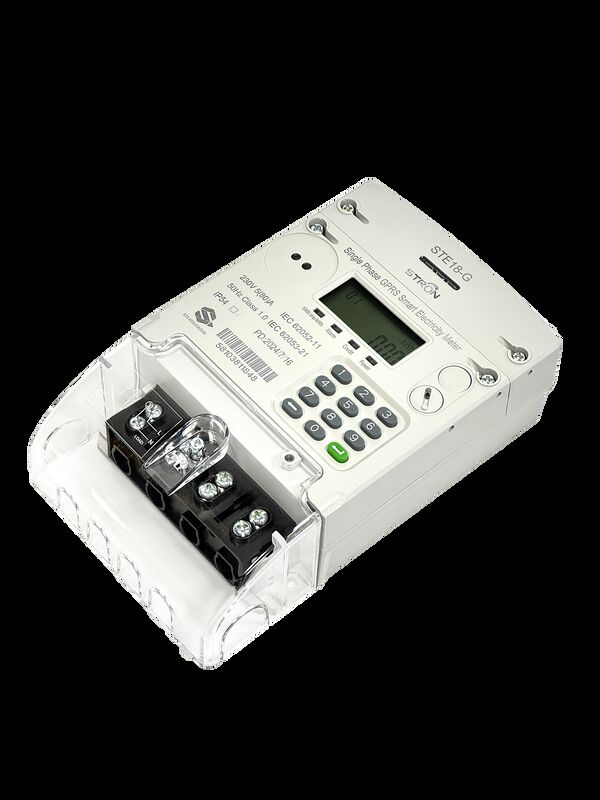 คลาส 1 ความแม่นยํา Smart Prepaid Electricity Meter พร้อมเครื่อง input keyboard และ Stronpay Vending Software รองรับการใช้พลังงาน