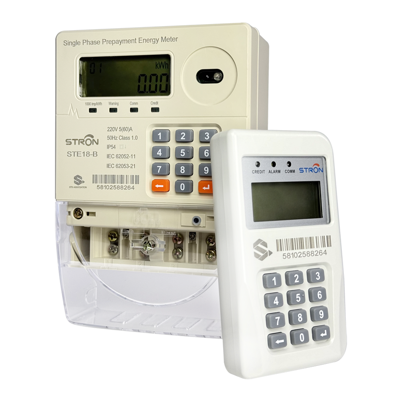 Smart Prepaid Electricity Meter with RF Remote Reading Split Meter Design and STS Standard Prepayment