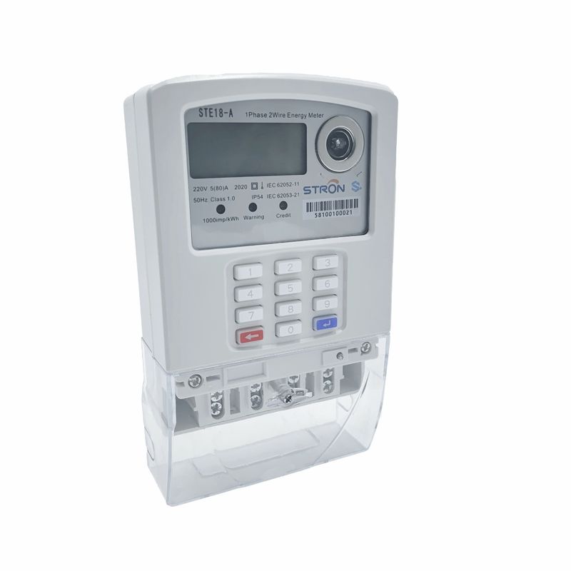 Smart Keypad เครื่องวัดไฟฟ้าเฟสเดียวแบบเติมเงินพร้อมระบบ AMI และแพลตฟอร์มจำหน่ายอิสระ