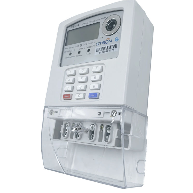 Smart Keypad เครื่องวัดไฟฟ้าเฟสเดียวแบบเติมเงินพร้อมระบบ AMI และแพลตฟอร์มจำหน่ายอิสระ
