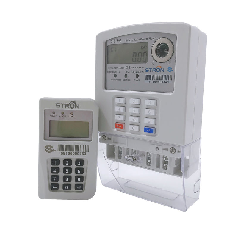 STS Standard Prepaid Split Keypad เครื่องวัดพลังงานอัจฉริยะแบบเฟสเดียวพร้อมโมดูล LORA-RF