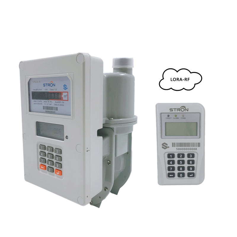 1.6m3 / H อ่านเครื่องวัดก๊าซที่อยู่อาศัย ISO9001 จ่ายตามที่คุณไปมิเตอร์แก๊สและไฟฟ้า