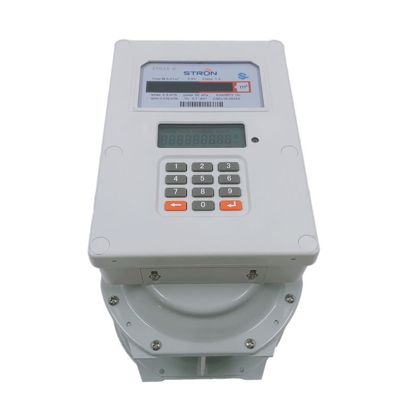 1.6m3 / H อ่านเครื่องวัดก๊าซที่อยู่อาศัย ISO9001 จ่ายตามที่คุณไปมิเตอร์แก๊สและไฟฟ้า