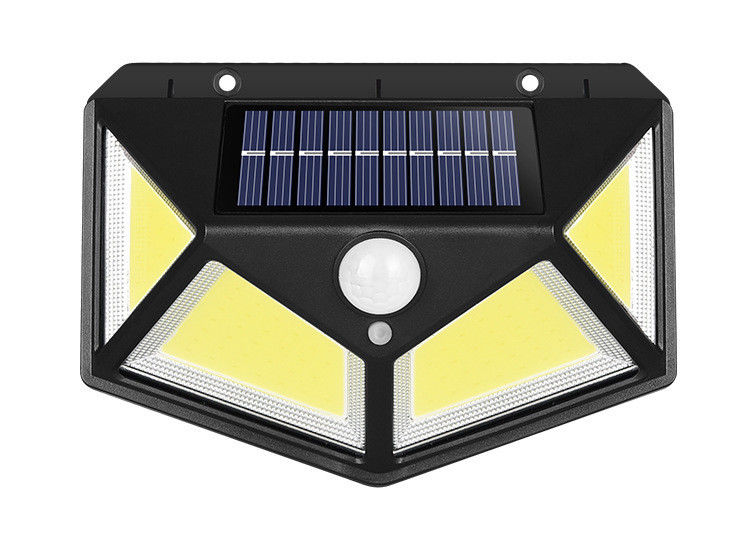 ลานโคมไฟติดผนังกลางแจ้งพลังงานแสงอาทิตย์ 100LED Body Induction Corridor Lights