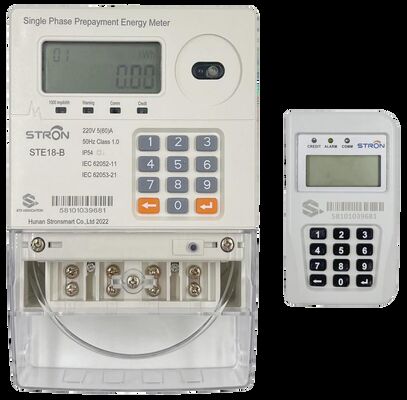Keypad Input Way Smart Prepaid Electricity Meter Single Phase รองรับการเข้าถึงข้อมูลและการวิเคราะห์การบริโภคในเวลาจริง