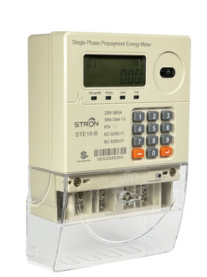 STS One-Phase M-PESA Keypad Smart Prepaid Electricity Meter พร้อมจอ LCD และความแม่นยําชั้น 1