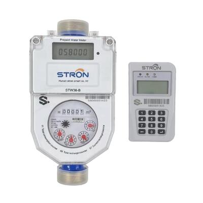 STS Standard Split Water Meter - ความแม่นยําชั้น 2.0 & การสื่อสารไร้สาย 350m LoRa Wireless Split Prepaid Water Meter - ปัจจัยฉุกเฉินที่ใช้จ่ายเกินขั้นต่ําและฟังก์ชันเตือนแบตเตอรี่ต่ํา