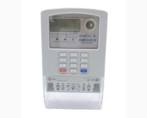Stron STS Standard ปุ่มกดแบบเติมเงินเครื่องวัดค่าไฟฟ้าเฟสเดียว Hotsale