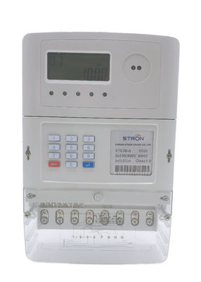 Stron STS Standard ปุ่มกดแบบเติมเงินเครื่องวัดค่าไฟฟ้าเฟสเดียว Hotsale