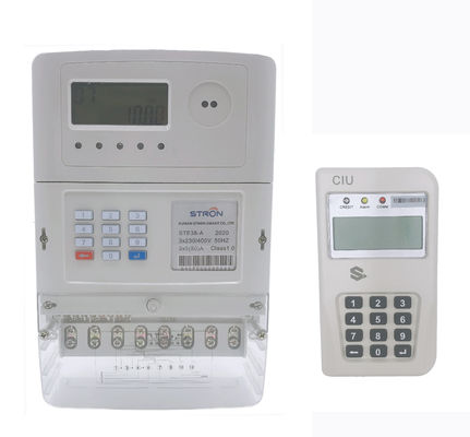 STE38-S Stron STS Standard เครื่องวัดค่าไฟฟ้าสามเฟสแบบจ่ายล่วงหน้าพร้อม CIU Hotsale