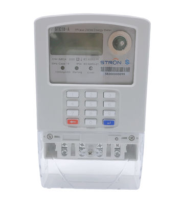 Stron STS Standard ปุ่มกดแบบเติมเงินเครื่องวัดค่าไฟฟ้าเฟสเดียว Hotsale