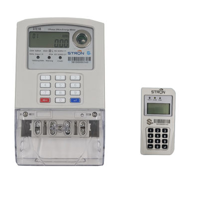 เครื่องวัดแบบเติมเงินเฟสเดียว 230V, เครื่องวัดไฟฟ้าเชิงพาณิชย์ 50HZ