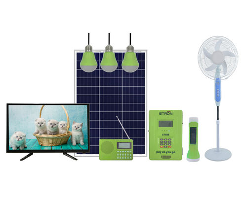 ชุดระบบพลังงานแสงอาทิตย์แบบกริด 50HZ พร้อมแบตเตอรี่ LiFePO4 307.2Wh